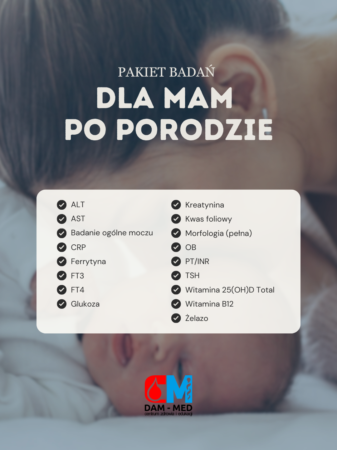 PAKIET BADAŃ_format post - 29 Pakiet dla Mam po porodzie - obrazek 1
