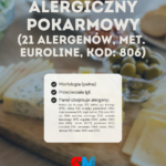 Pakiet alergiczny pokarmowy, 21 alergenów, met. EUROLINE, KOD: 806