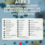 Pakiet ALEX 2 - panel molekularnej diagnostyki alergii IgE zależnej (295 alergenów + IgE całkowite)