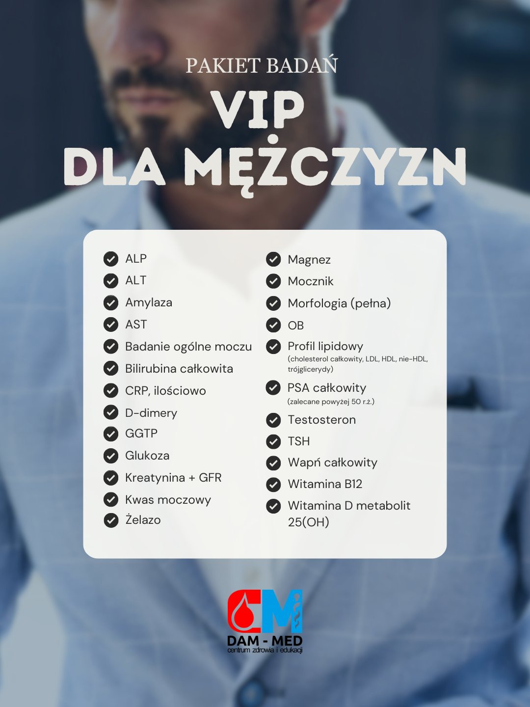 PAKIET BADAŃ_format post - 6 Pakiet VIP dla Mężczyzn - obrazek 1